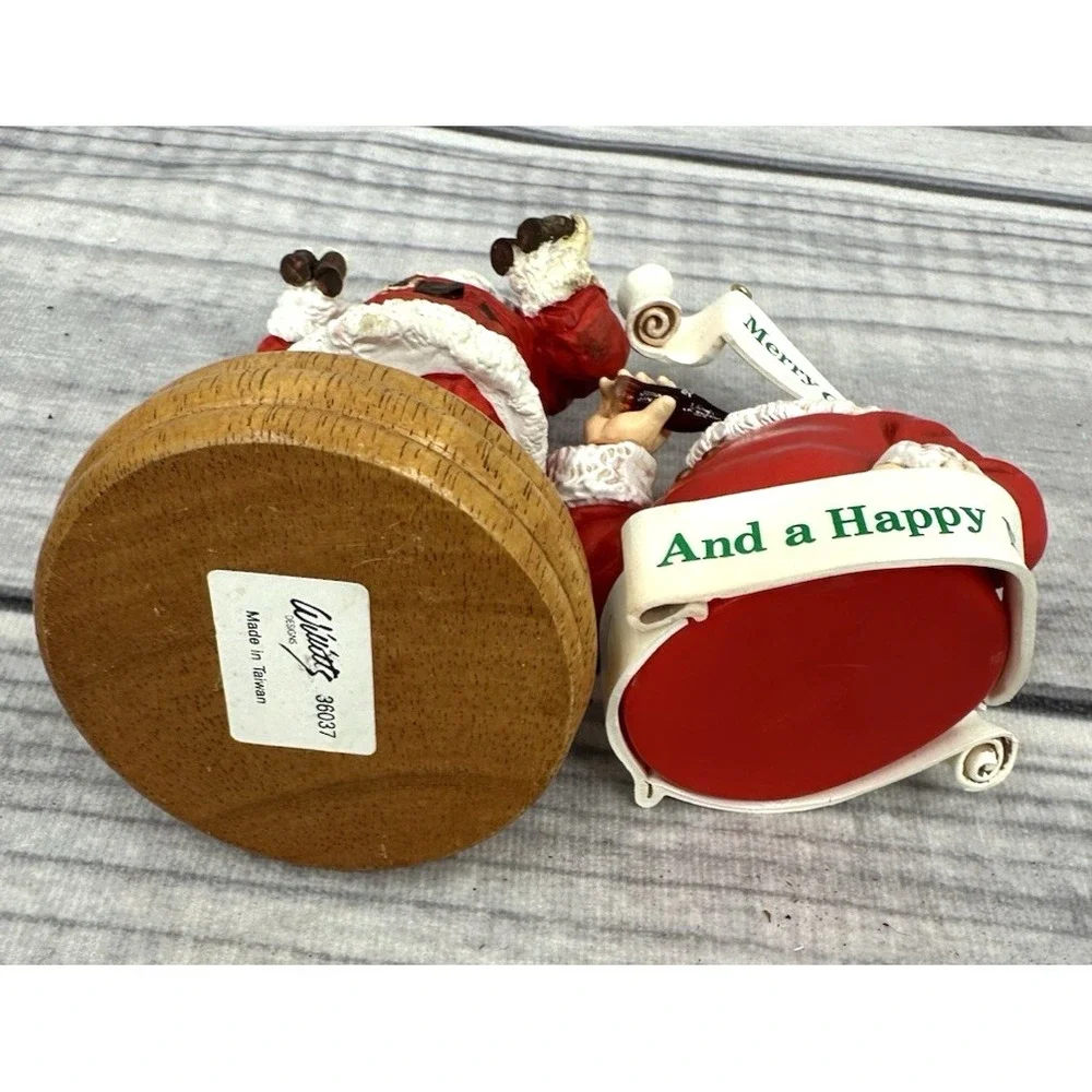 VINTAGE COCA‎ COLA SANTA CLAUS CHRISTMAS ORNAMENT & WILLITTS GALLERIES FIGURINE